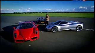 Top Gear (Сезон 5 Эпизод 02) Pagani Zonda, Jaguar XJ220, Ferrari F40 Enzo, Porsche GT