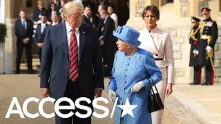President Trump & The First Lady Have Tea With The Queen During First Official UK Visit | Access