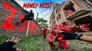 ZOMBIES Money Heist vs Police in Real Life ( Epic Parkour Pov Escape ) All of us are dead Ep.3