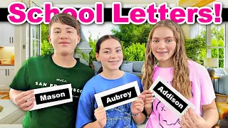 Back To School Letters!