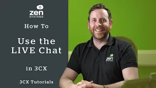 How to use the Live Chat feature in 3CX | 3CX Web Application