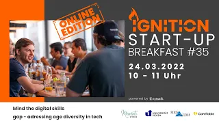 Ignition Start-up Breakfast #35 // Mind the digital skills gap – addressing age diversity in tech.