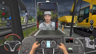 ARMY BUS MOUNTAIN DRIVE 🚍 Bus Simulator : Ultimate Multiplayer! Bus Wheels Games Android