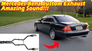 Mercedes-Benz CUSTOM EXHAUST | Amazing SOUND!!!  | Mercedes-Benz S Class S500 W220