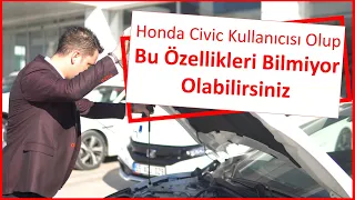 HONDA KULLANIYORSUNUZ AMA BU ÖZELLİKLERİ BİLMİYORSUNUZ