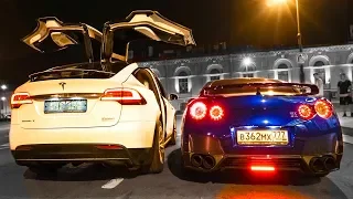 TESLA 770 СИЛ vs. GT-R 750 СИЛ