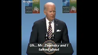 Watch President Biden Mistakenly Call Ukraine President Zelensky 'Vladimir'