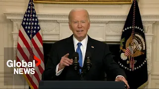 Biden blasts Trump for “un-American” NATO remarks, highlights urgency of $95B aid bill