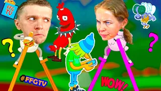 Забавное ПРИКЛЮЧЕНИЯ на ХОДУЛЯХ от FFGTV в Игре Walk Master Мама и Папа ТАКОГО не ОЖИДАЛИ!