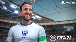 FIFA 22 - England vs. Italy - UEFA Nations League 2022 Full Match PS5 Gameplay | 4K
