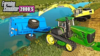 GRAIN CART GET'S FLIPPED IN POND! (FARM ACCIDENT) | FARMING SIMULATOR 2000