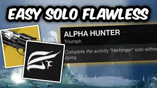 How to SOLO FLAWLESS the Harbinger Mission on ALL CHARACTERS | Hawkmoon Solo Guide