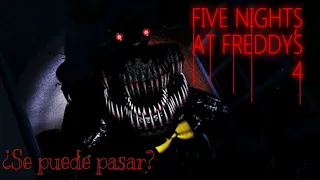 ¿Es posible pasar la noche 8 de Five nights at Freddy's 4? | Versión de Steam