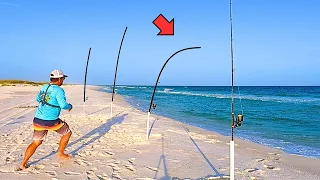 Surf Fishing Beyond the Sandbar and Caught Something Unexpected!