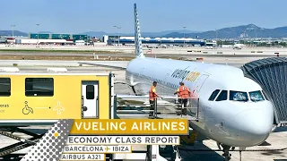 VUELING AIRLINES A321 Economy Class【4K Trip Report Barcelona to Ibiza 🇪🇸】