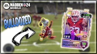 MYTHIC HONORS CMC RUNNING OVER PEOPLE!! Madden Mobile 24 Mythic NFL Honors Gameplay!!