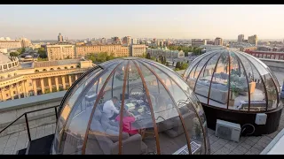 Capsula Новосибирск - купольный ресторан на крыше отеля Grand Autograph