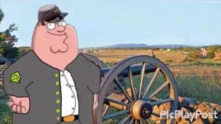 Peter Griffin sings the Confederate Battle Cry of Freedom