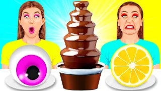 Шоколадний Фонтан Челендж | Смішні ситуації з їжею від PaRaRa Challenge