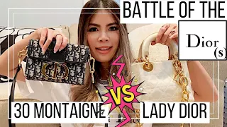 Mini Lady Dior vs 30 Montaigne Box Bag (MOD SHOTS) - WHICH SHOULD YOU BUY? Which fits more?