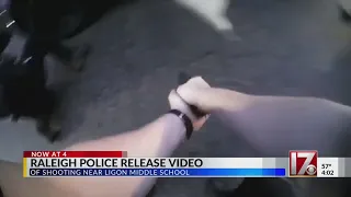 Raleigh police release body cam video from officer-involved shooting near middle school