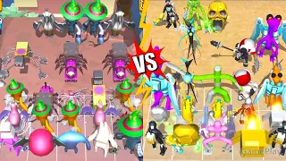 Color Friend vs 100 Doors Vs Banban Fight Horror Garten ⭐ Merge Simulator Battles