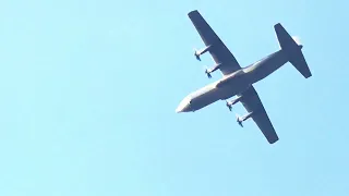 1st Lockheed C-130 Hercules flying over my house