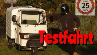 Piaggio Ape 50 Testfahrt Mofa 25 km/h Samy.126