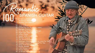 Best 100 Romantic Spanish Guitar Music - Most Old Beautiful Love Songs of All time