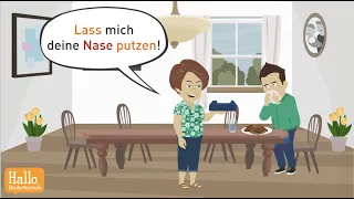 Learn German B2 | Welcome to Hotel Mama | the verb "lassen" and its meanings