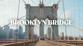 Crossing Brooklyn Bridge 🇺🇸 New York, USA 4K Walk