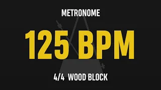 125 BPM 4/4 - Best Metronome (Sound : Wood block)