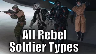 All Rebel Soldier Types and Variants - Star Wars