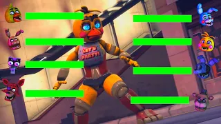 [SFM FNaF] Super Heroes vs Damaged WITH Healthbars