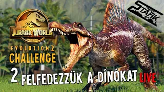 Jurassic World Evolution 2 - 2.Rész (Felfedezzük a Dínókat! /Challenge) - Stark LIVE