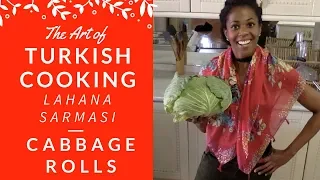 Turkish Cabbage Rolls (Lahana Sarmasi) - VEGETARIAN Version