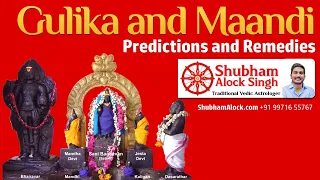 Gulika, Mandi Predictions in the Twelve Houses, Twelve Rashi and Conjunction with Planets + Remedies