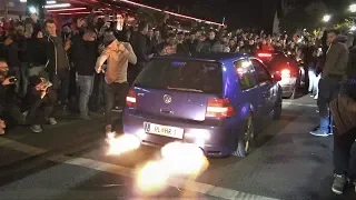 730 HP VW GOLF MK4 R32 5 Cylinder Turbo - LOUD Antilag Sound & FLAMES!