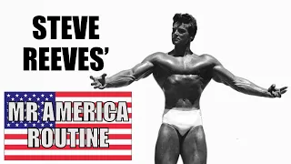 STEVE REEVES' MR AMERICA ROUTINE! HE DID THE 20 REP SQUAT!