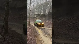 Rain and waterfalls at #windrock #earlybronco #classicbronco