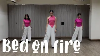 BED ON FIRE - Line Dance (Ria Vos)