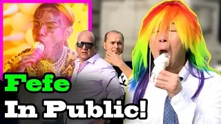 6IX9INE (Tekashi69), Nicki Minaj - "FEFE" - SINGING IN PUBLIC!!