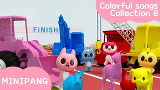 Learn and Sing with Miniforce | Colorful songs Collection ver.6 | Color play | Mini-Pang TV 3D Song