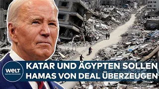 KRIEG IN GAZA: Joe Biden mischt sich persönlich ein! Katar und Ägypten sollen Hamas zu Deal bewegen