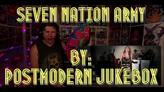 THEY MADE THIS SO DAMN SEXY!!!!!!!!! Blind reaction to Postmodern Jukebox - Seven Nation Army