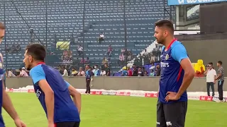 Harshal  Chahal and Abesh khan // Catch practice in Barabati Stadium Cuttack