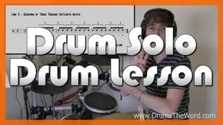 ★ Rope (Foo Fighters) ★ Drum Lesson | How To Play Drum Solo (Taylor Hawkins)