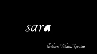 Sara name WhatsApp status 2021 #shortvideo #shorts #shortfilms #viralname #amazing #sara #namestatus