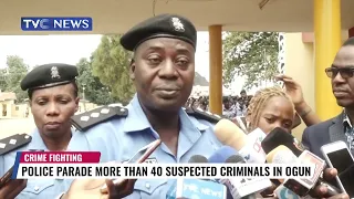 (SEE VIDEO) Police Parade More Than 40 Suspected Criminals In Ogun State