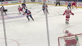 Oliver Wahlstrom Goal March 24 2022 Red Wings at Islanders UBS Arena